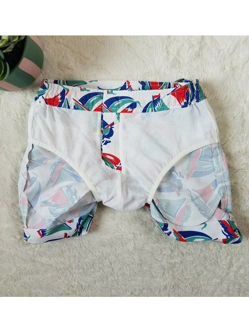 Orlebar Brown Kid's Swim Trunks w/Bag